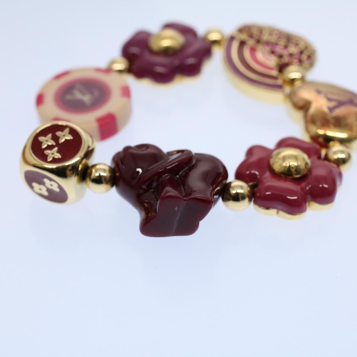 LOUIS VUITTON Bracelet Tutti Lucky Bracelet Purple Gold M66220 LV 54602