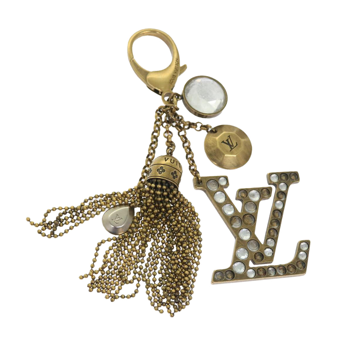 LOUIS VUITTON Bijou Sack Caprice Key Holder Gold Tone M65724 LV 54608