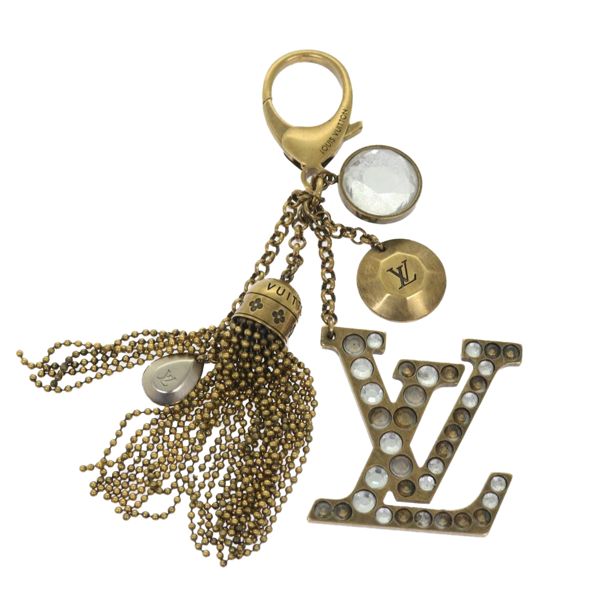 LOUIS VUITTON Bijou Sack Caprice Key Holder Gold Tone M65724 LV 54608