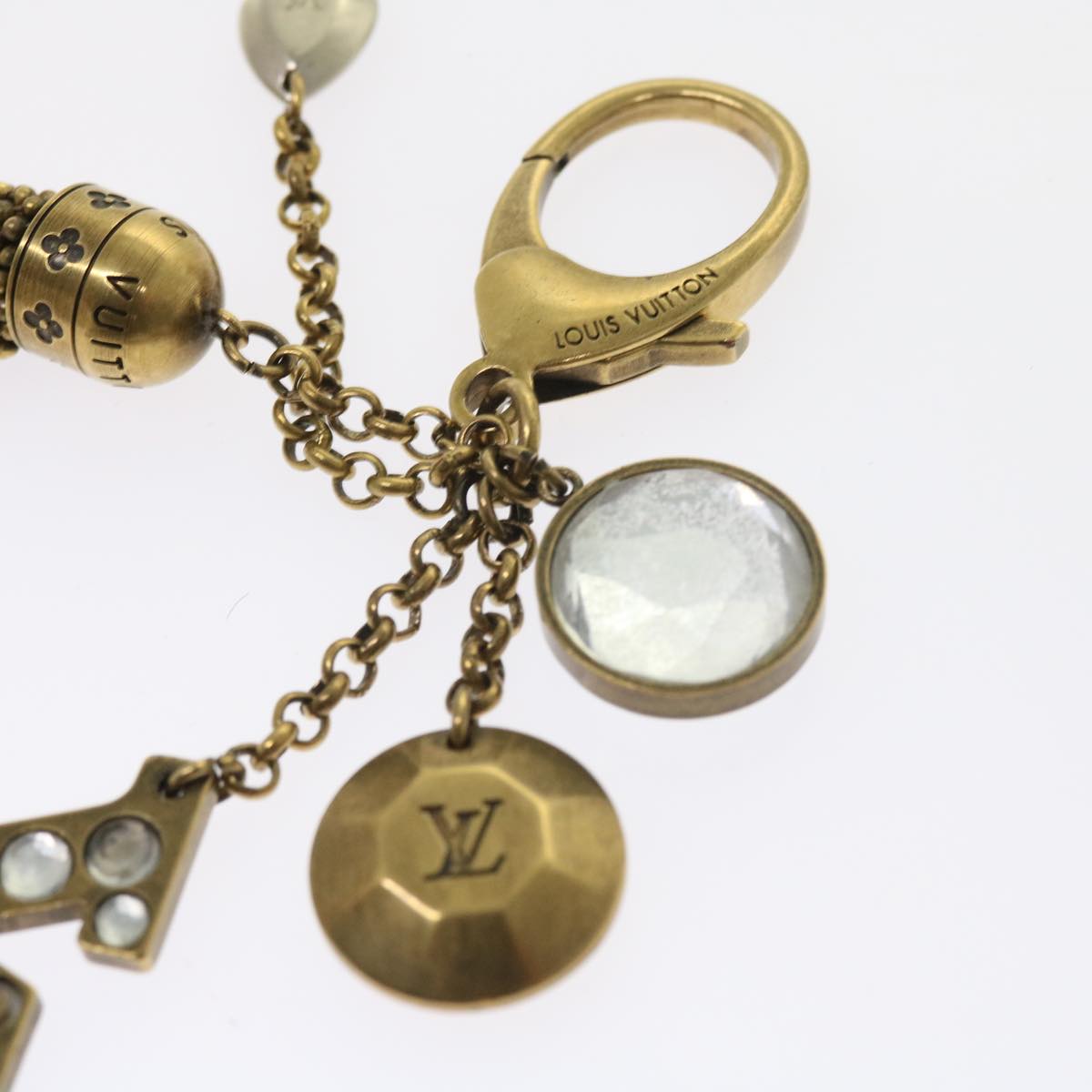 LOUIS VUITTON Bijou Sack Caprice Key Holder Gold Tone M65724 LV 54608