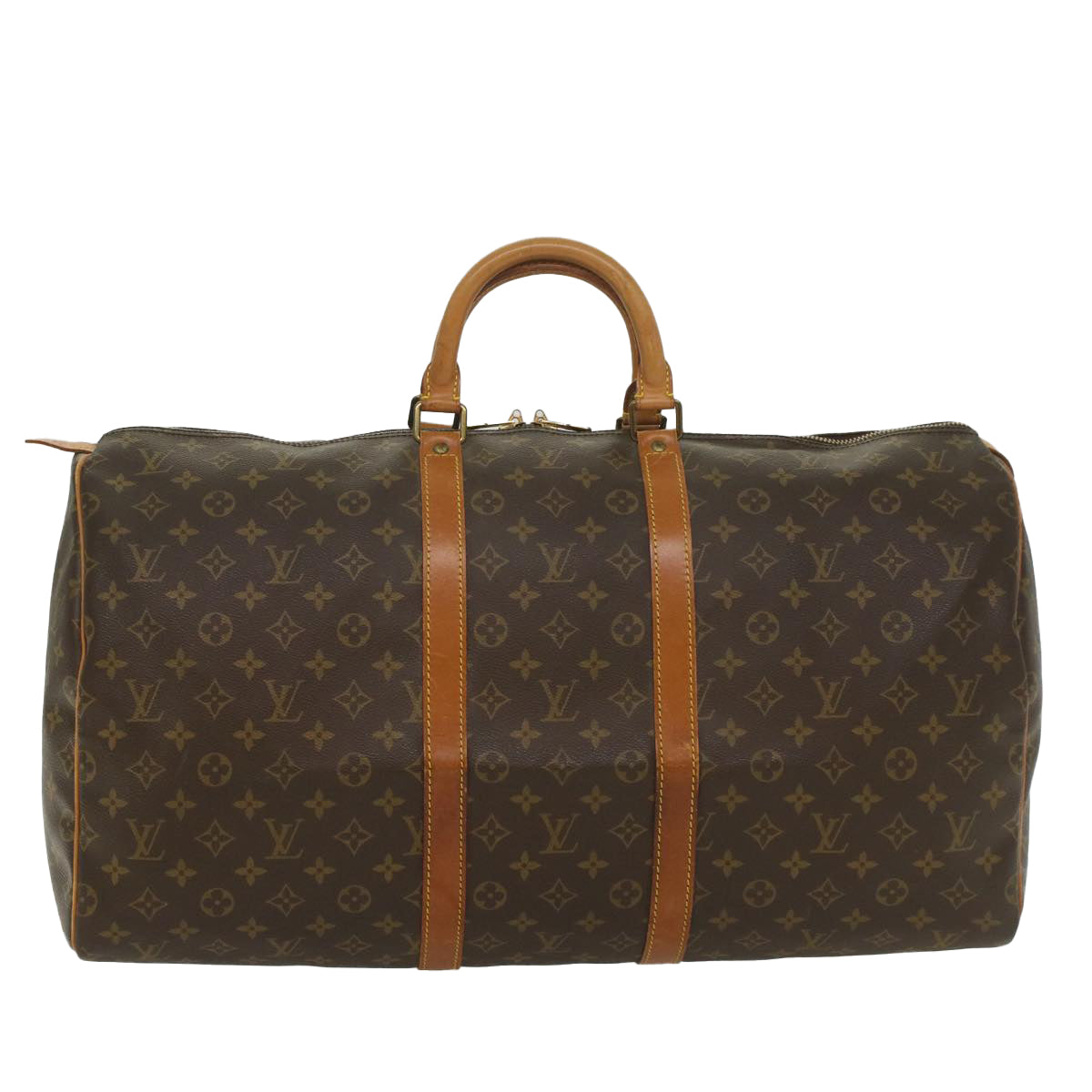 LOUIS VUITTON Monogram Keepall 55 Boston Bag M41424 LV 54619