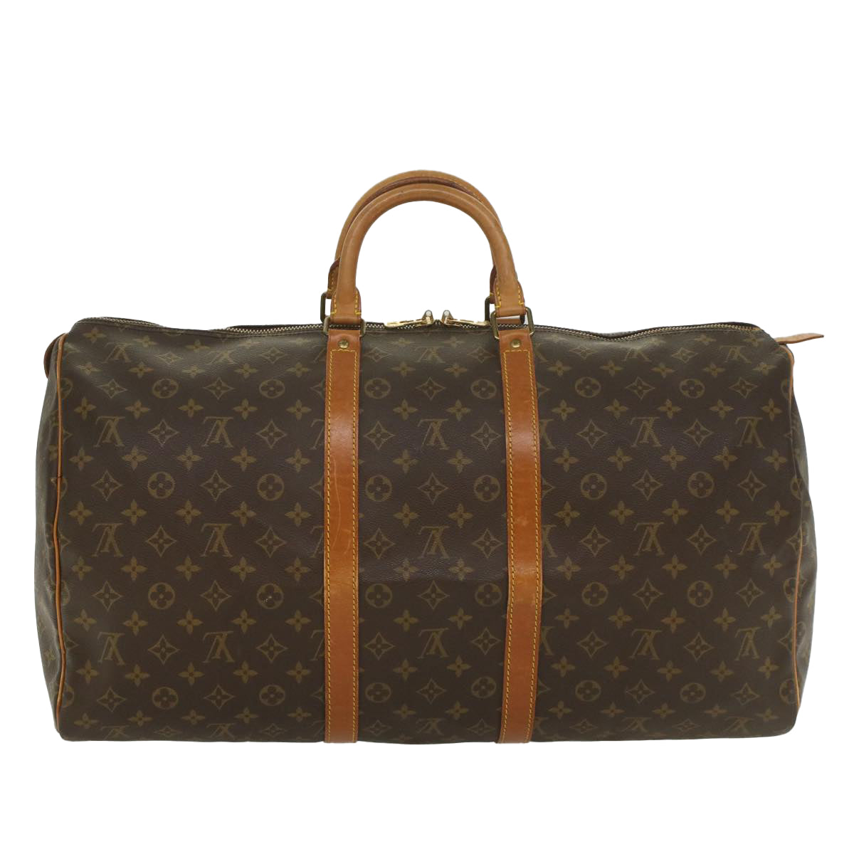 LOUIS VUITTON Monogram Keepall 55 Boston Bag M41424 LV 54619