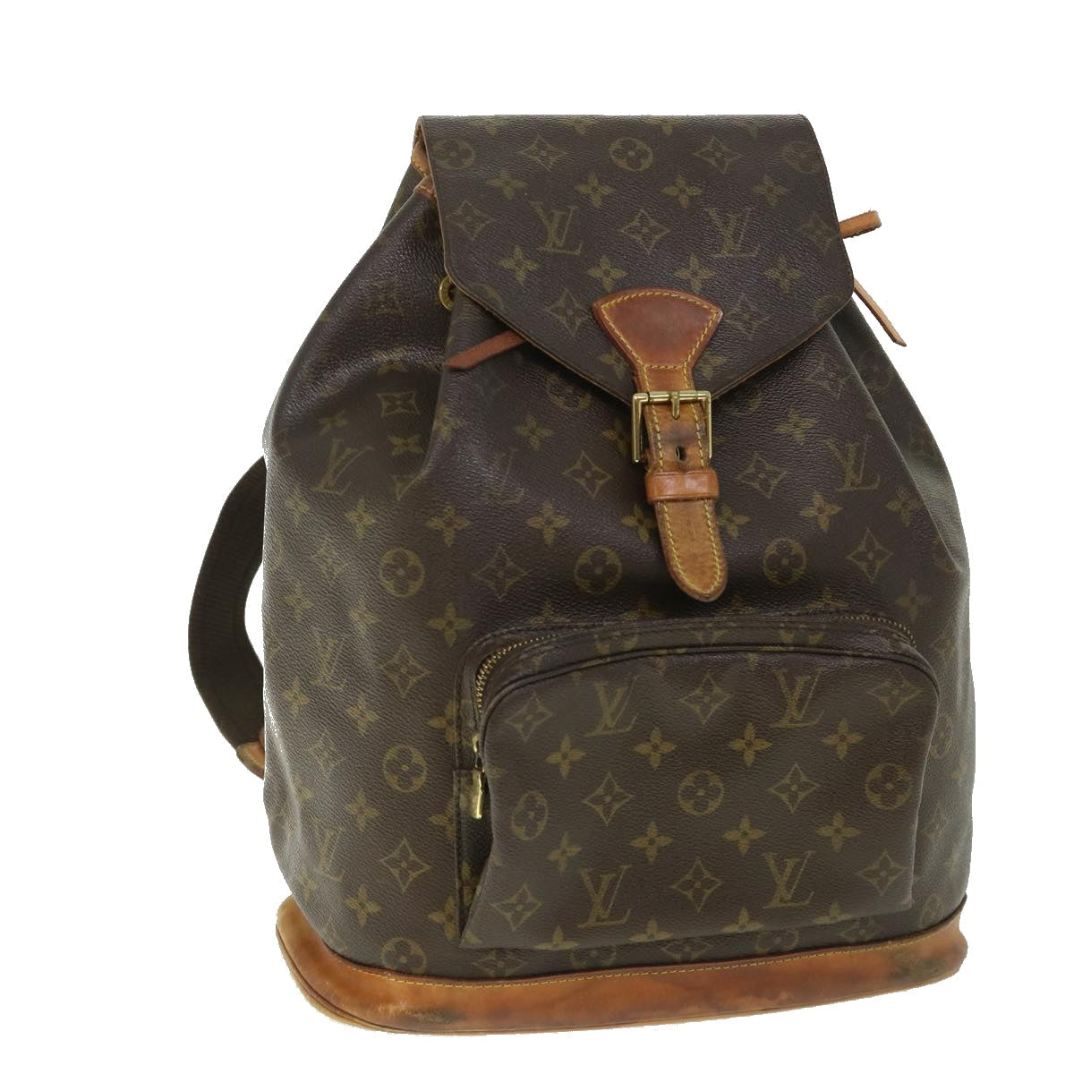 LOUIS VUITTON Monogram Montsouris GM Backpack M51135 LV 54661