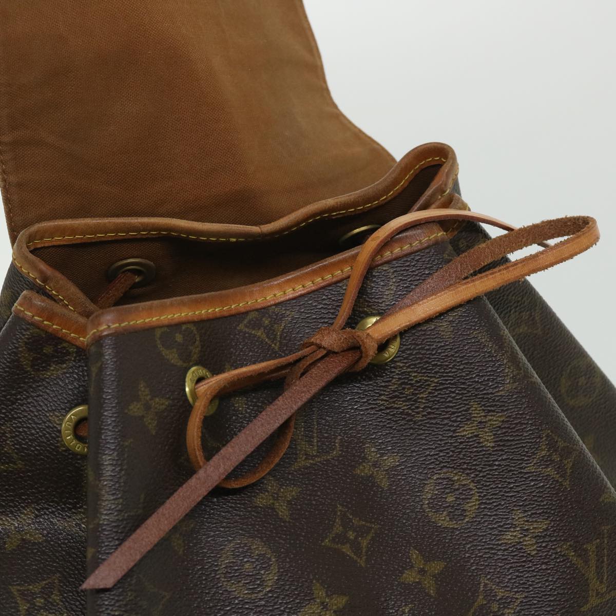 LOUIS VUITTON Monogram Montsouris GM Backpack M51135 LV 54661