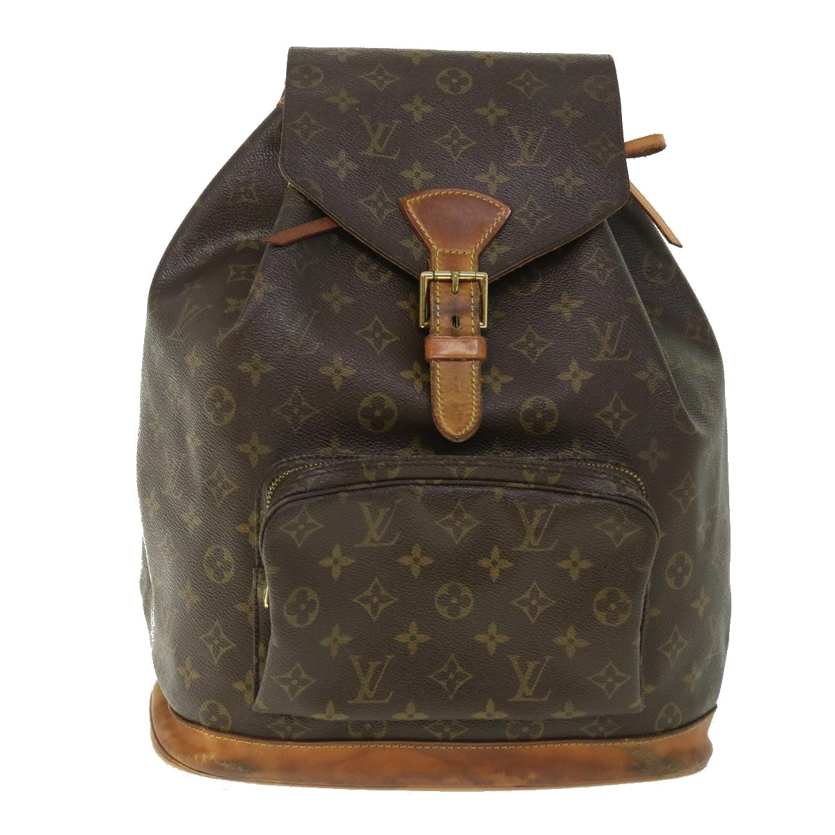 LOUIS VUITTON Monogram Montsouris GM Backpack M51135 LV 54661