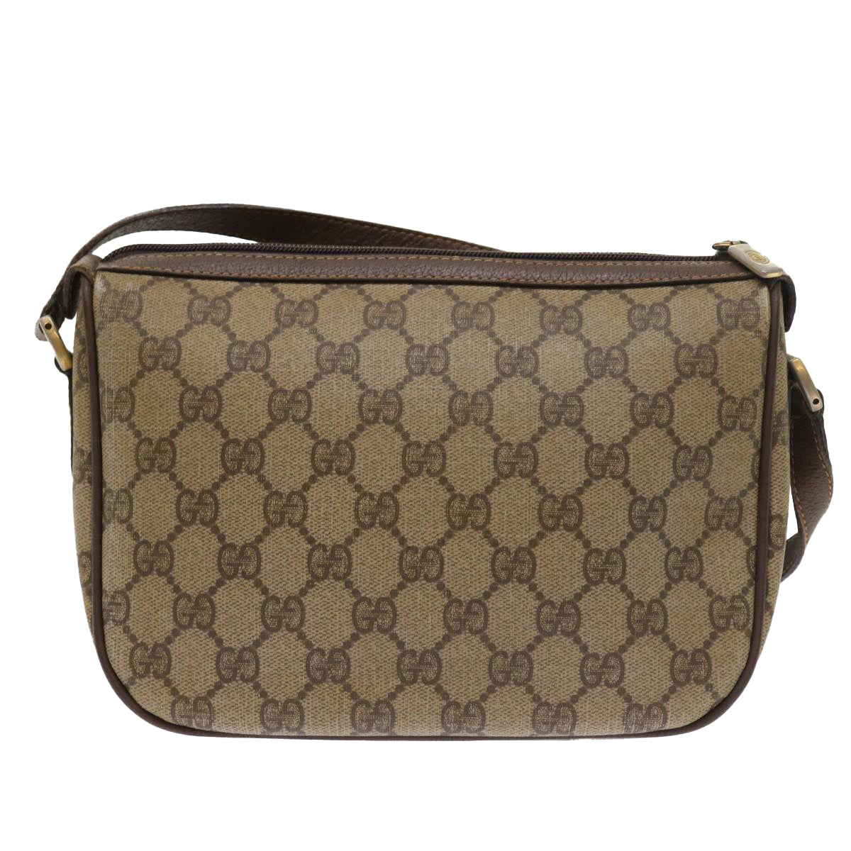 Luxury Gucci GG Supreme Web Sherry Line Shoulder Bag Beige Red 89 02 032  54689
