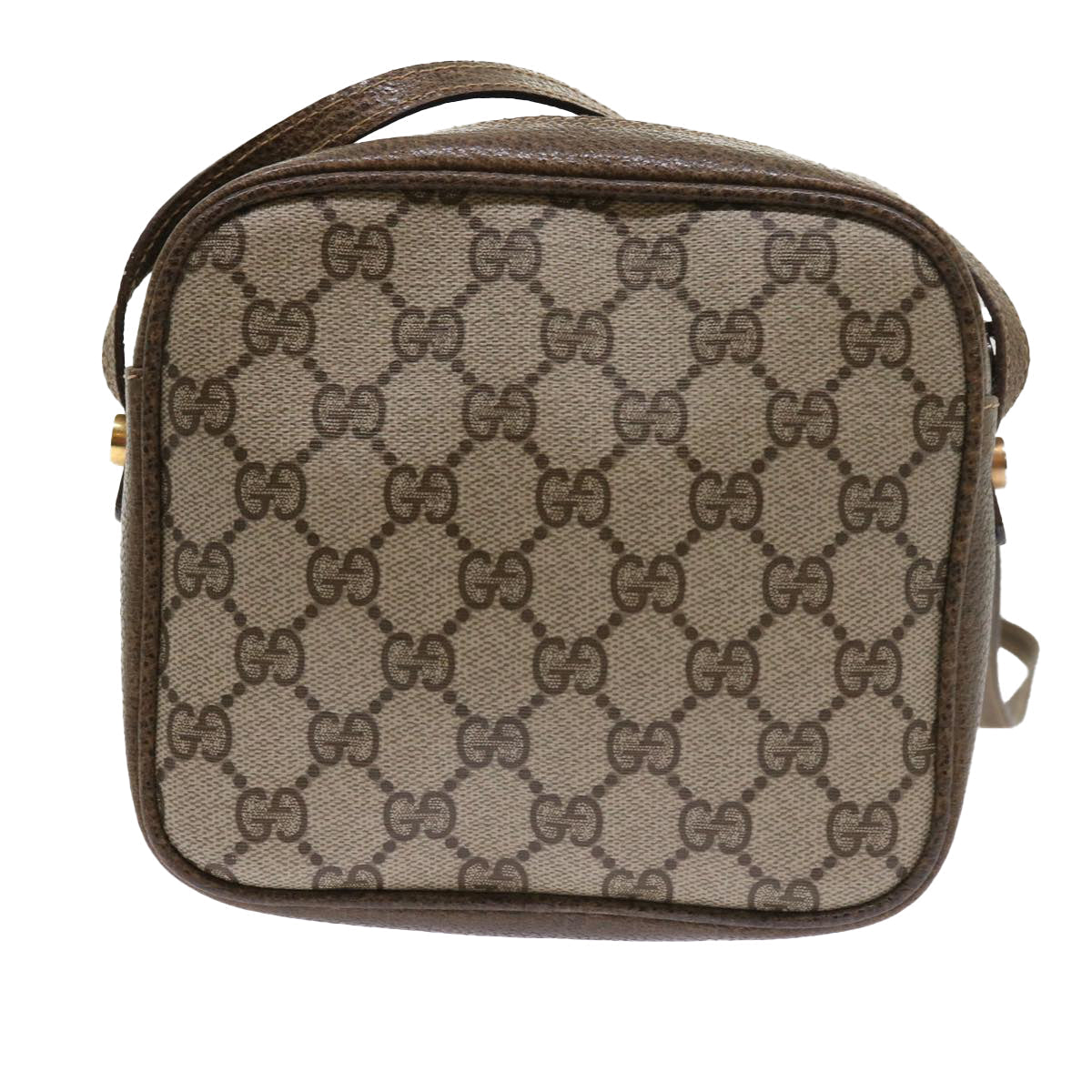 Luxury Gucci GG Supreme Shoulder Bag PVC Leather Beige  54691