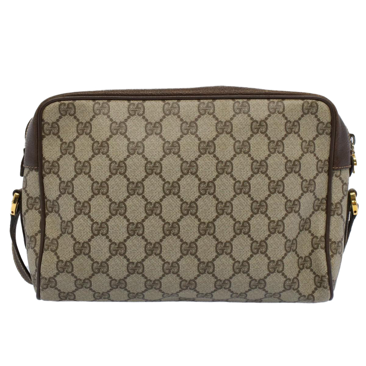 Luxury Gucci GG Supreme Web Sherry Line Shoulder Bag Beige Red 119 02 088  54697