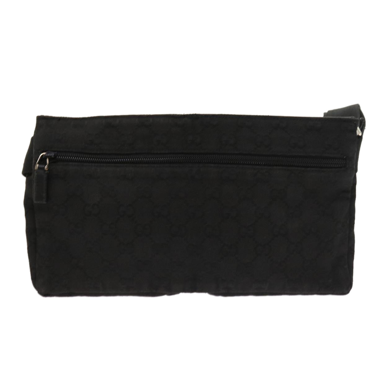 Luxury Gucci GG Canvas Waist bag Leather Black 0181621  54701
