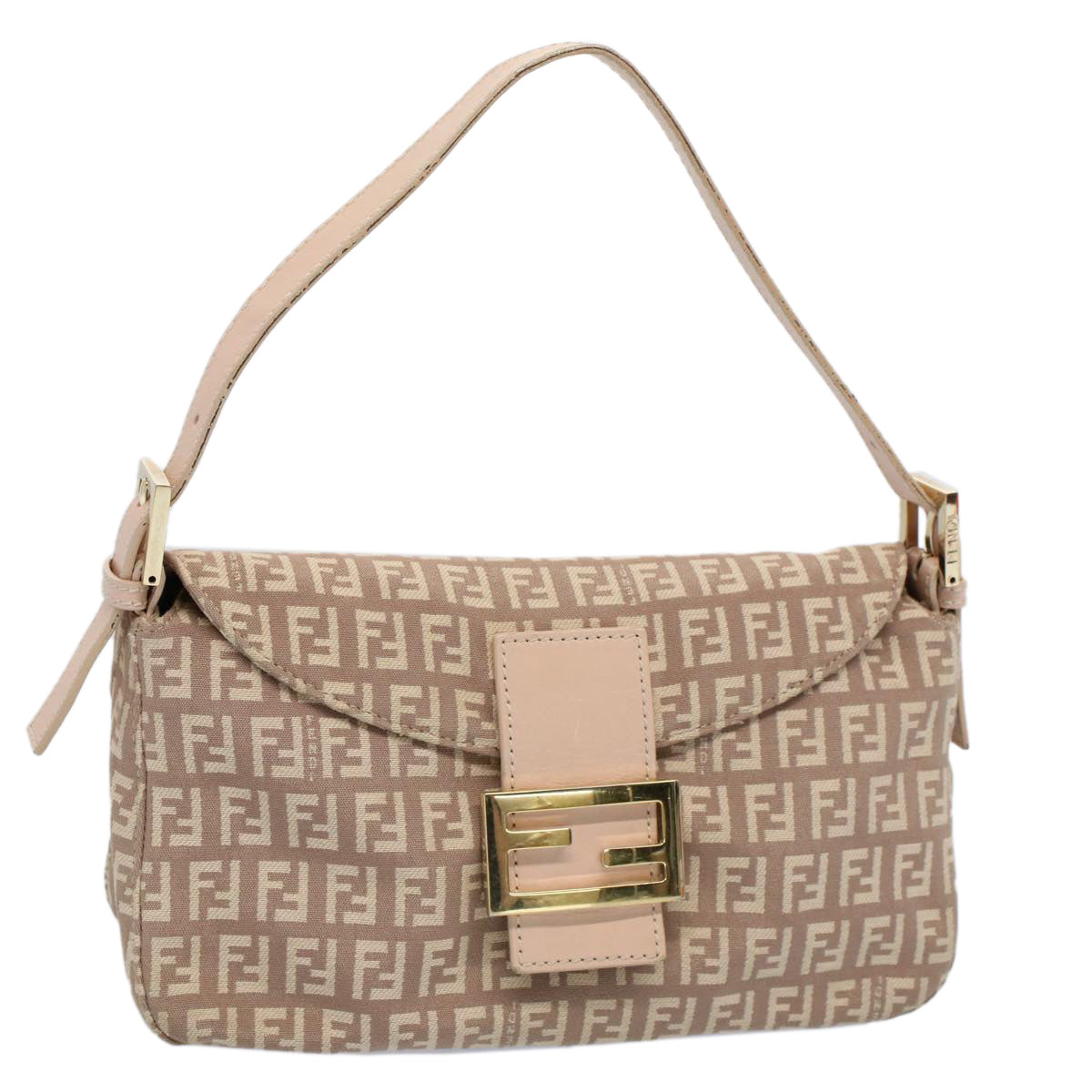 Luxury FendiZucchino Canvas Mamma bucket Hand Bag Beige54705
