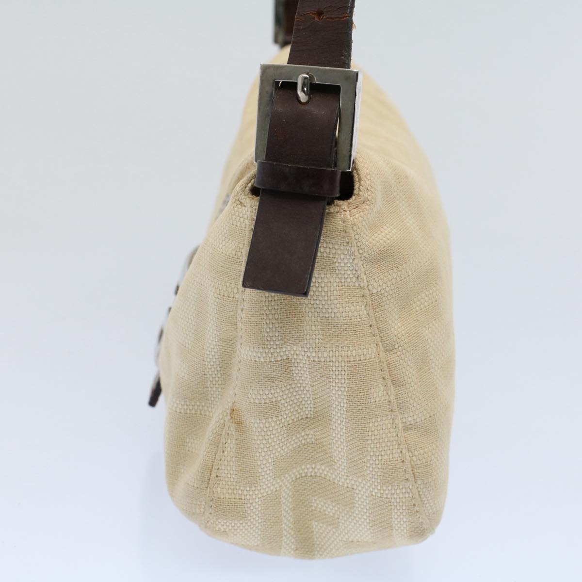 Luxury FendiZucca Canvas Mamma bucket Shoulder Bag Beige54706