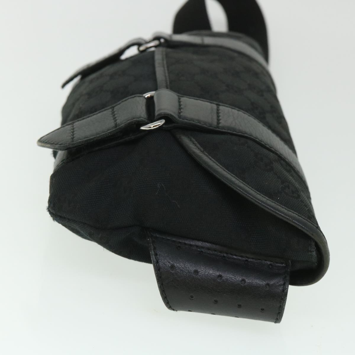 Luxury Gucci GG Canvas Waist bag Black 145851  54731