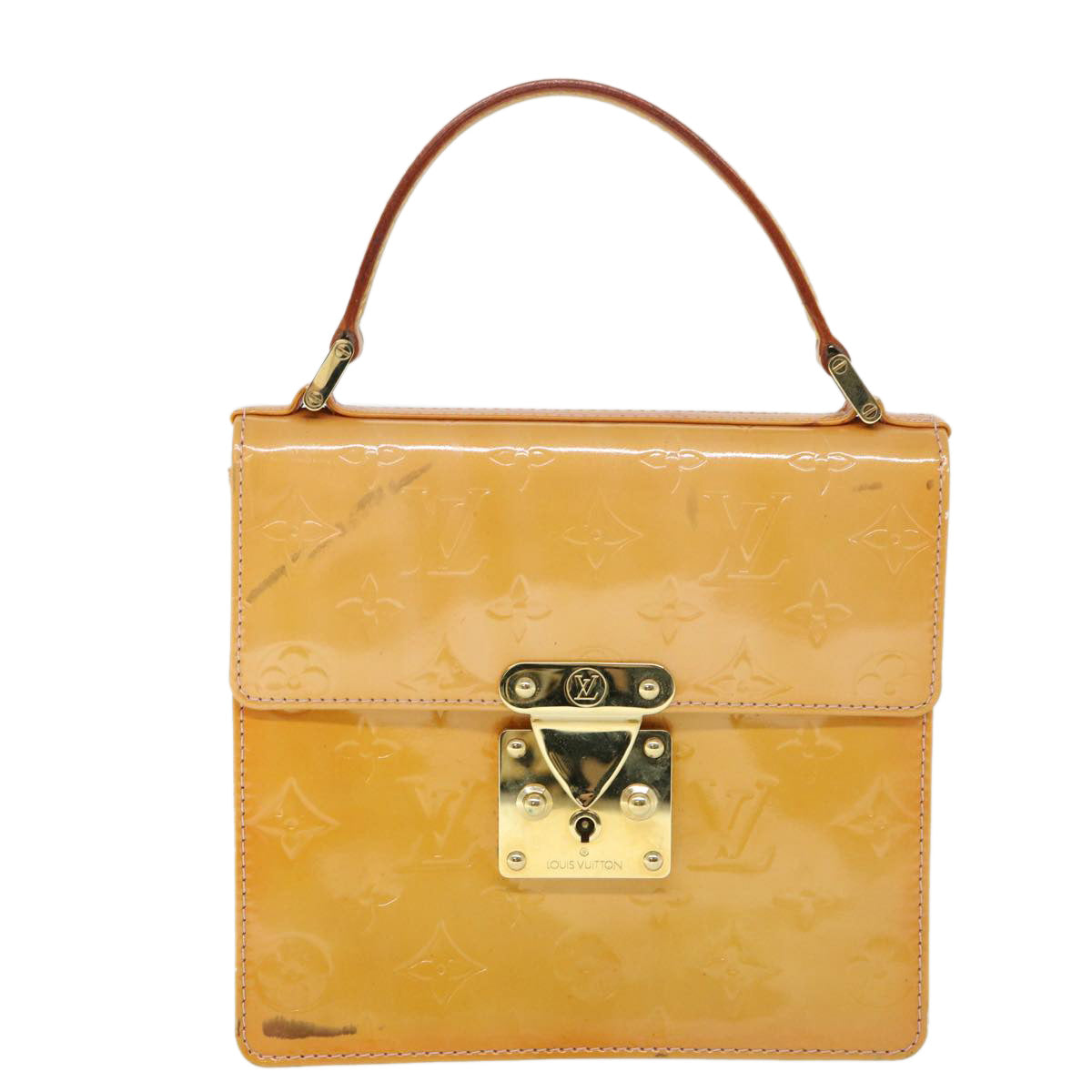 LOUIS VUITTON Vernis Spring Street Hand Bag Marshmallow Pink M91033 54768