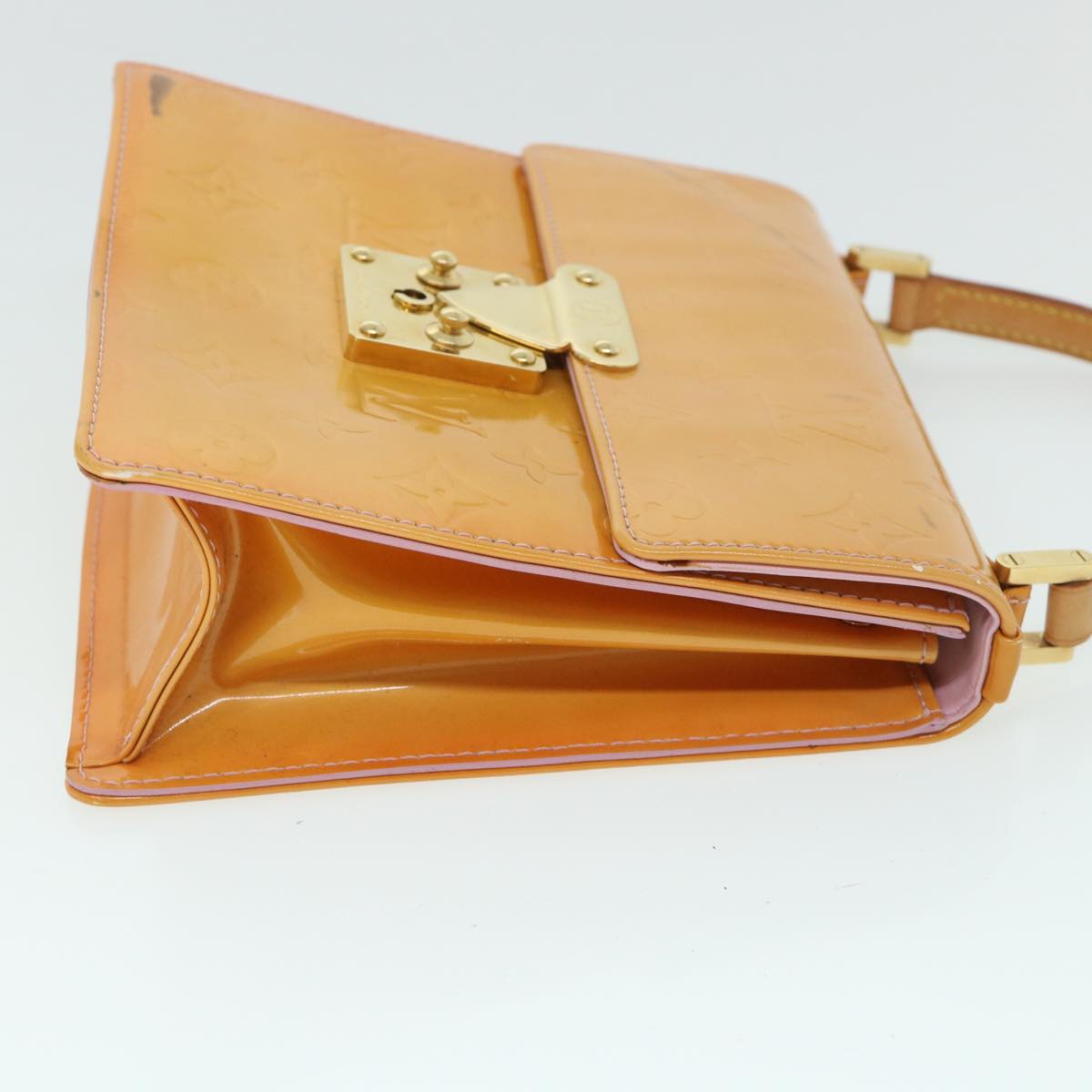 LOUIS VUITTON Vernis Spring Street Hand Bag Marshmallow Pink M91033 54768