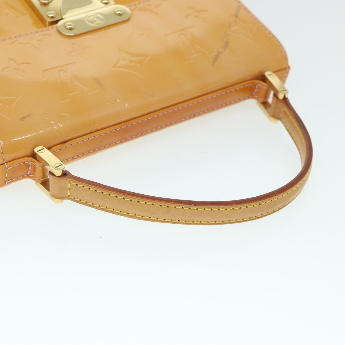 LOUIS VUITTON Vernis Spring Street Hand Bag Marshmallow Pink M91033 54768