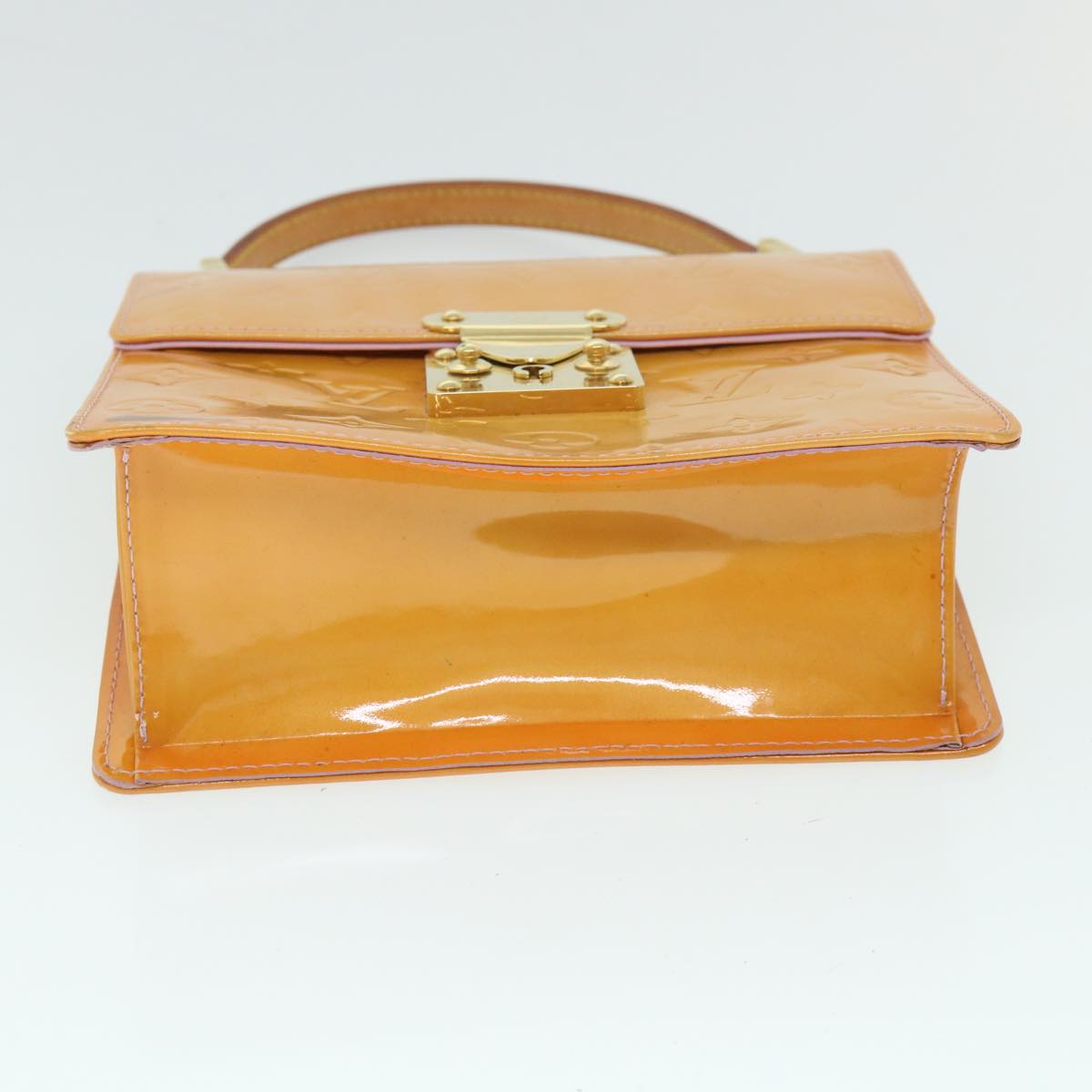 LOUIS VUITTON Vernis Spring Street Hand Bag Marshmallow Pink M91033 54768