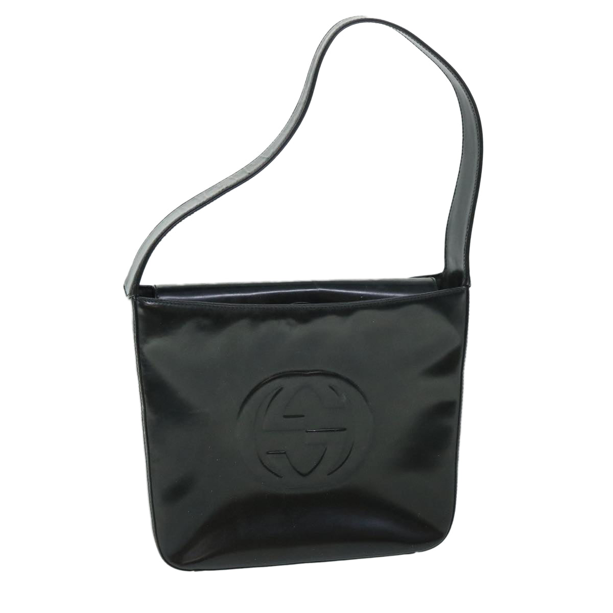 Luxury Gucci Shoulder Bag Patent leather Black 000 0506  54780