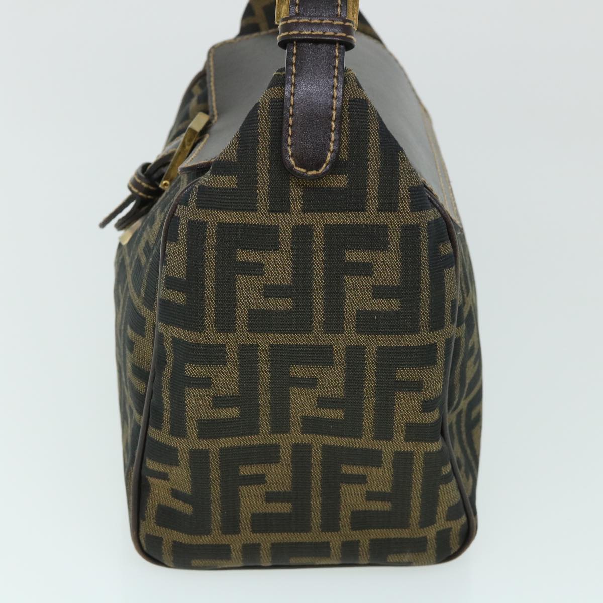Luxury FendiZucca Canvas Hand Bag Black Brown54803