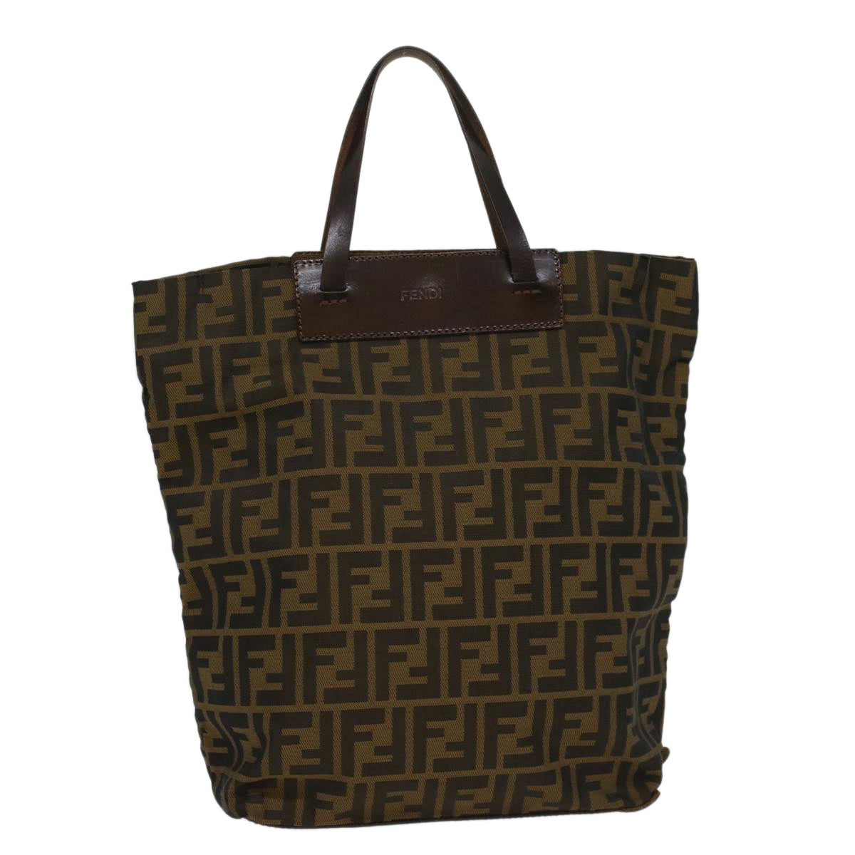Luxury FendiZucca Canvas Hand Bag Brown54812