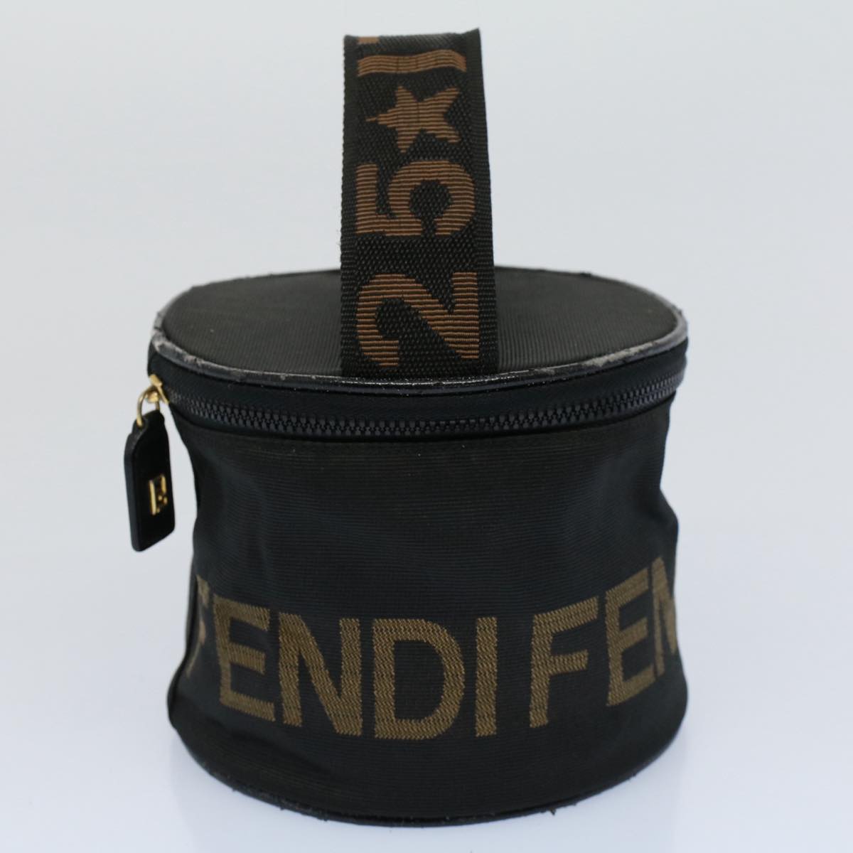 Luxury FendiVanity Cosmetic Pouch Canvas Black54858