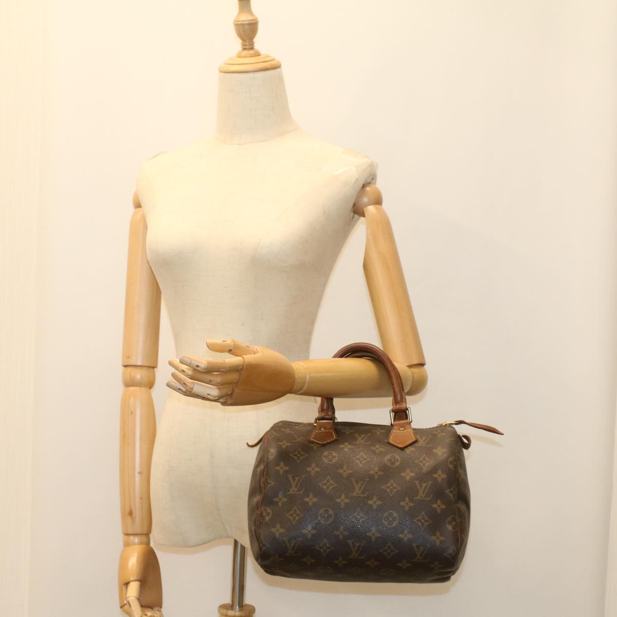 LOUIS VUITTON Monogram Speedy 25 Hand Bag M41528 LV 54865