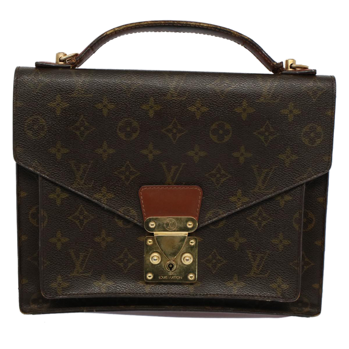 LOUIS VUITTON Monogram Monceau 28 Hand Bag 2way M51185 LV 54866