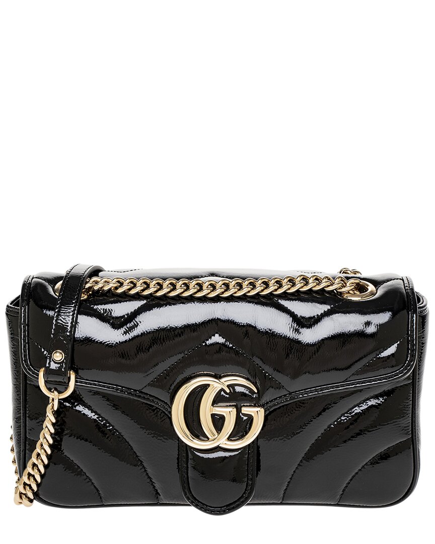 Gucci GG Marmont Small Patent Shoulder Bag