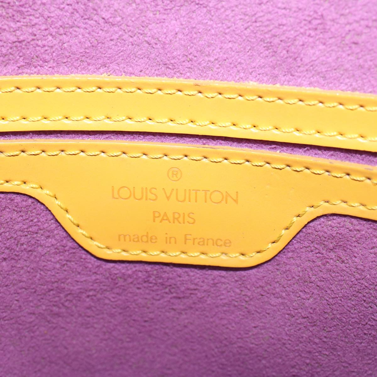 LOUIS VUITTON Epi Saint Jacques Hand Bag Yellow M52279 LV 54922