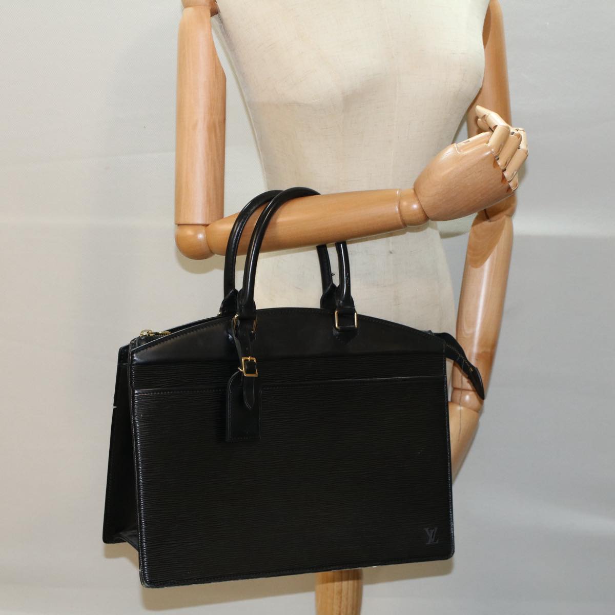 LOUIS VUITTON Epi Riviera Hand Bag Noir Black M48182 LV 54925