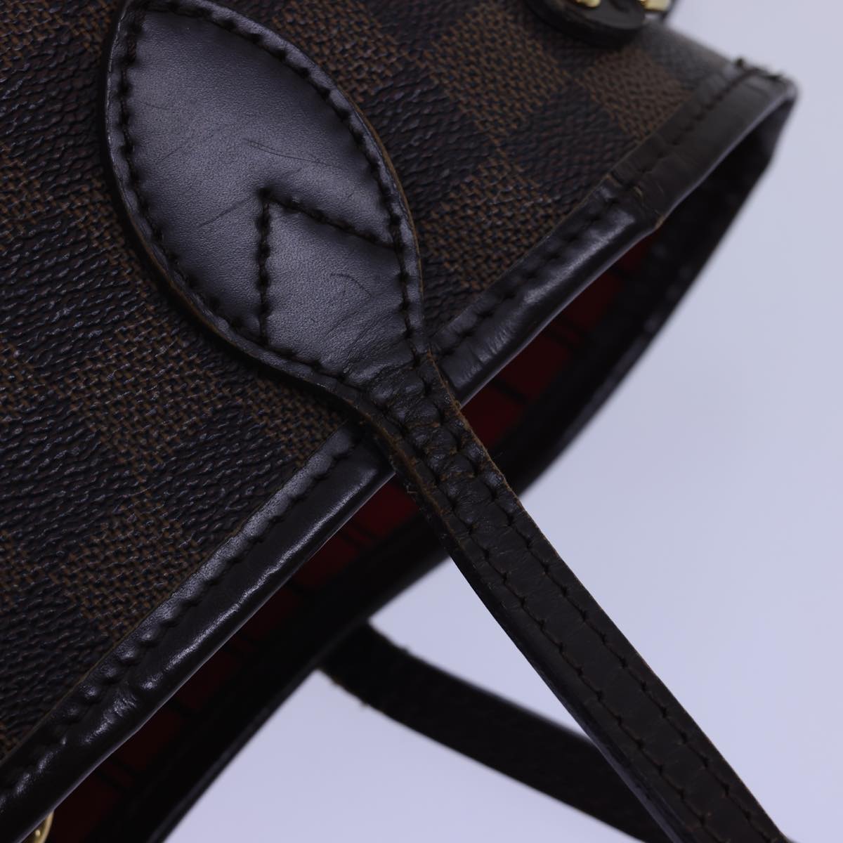 LOUIS VUITTON Damier Ebene Neverfull PM Tote Bag N51109 LV 54939