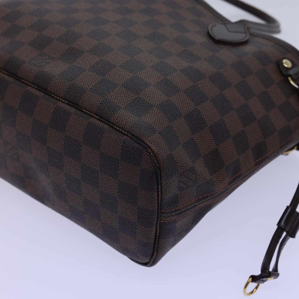LOUIS VUITTON Damier Ebene Neverfull PM Tote Bag N51109 LV 54939