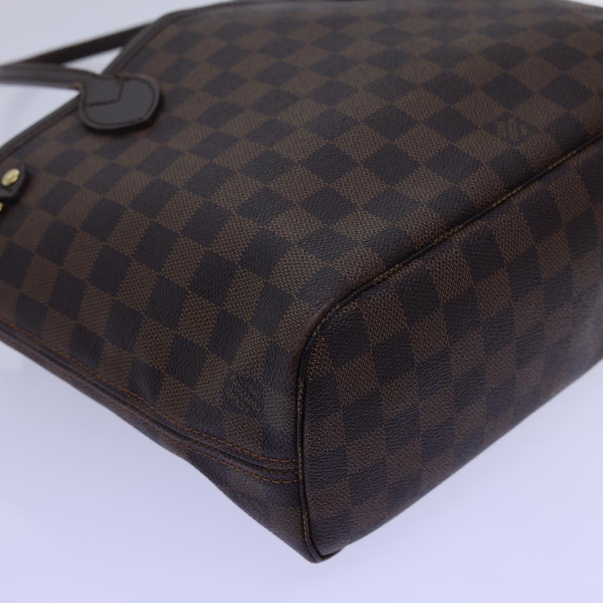 LOUIS VUITTON Damier Ebene Neverfull PM Tote Bag N51109 LV 54939