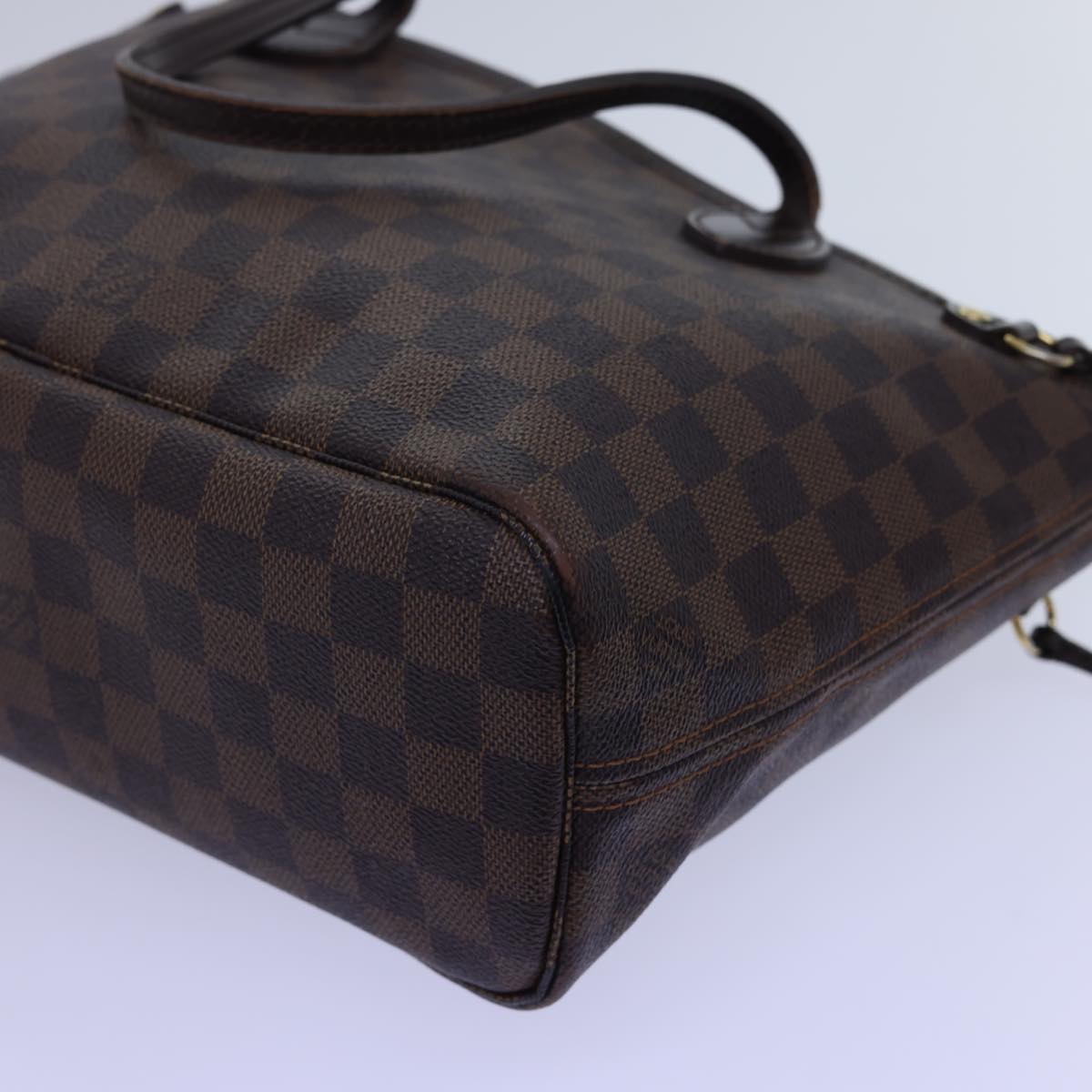 LOUIS VUITTON Damier Ebene Neverfull PM Tote Bag N51109 LV 54939
