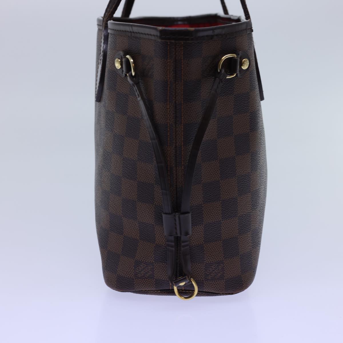 LOUIS VUITTON Damier Ebene Neverfull PM Tote Bag N51109 LV 54939