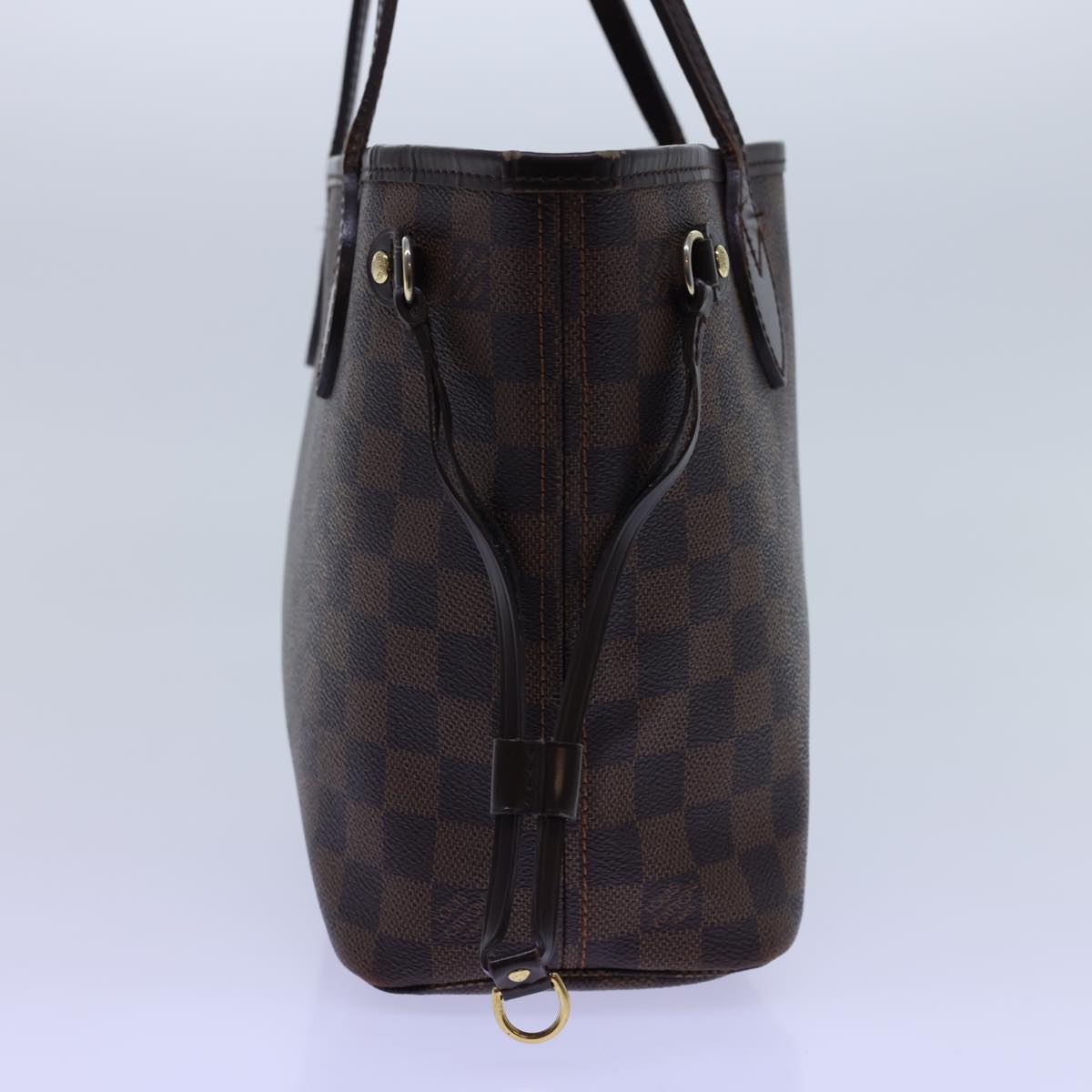 LOUIS VUITTON Damier Ebene Neverfull PM Tote Bag N51109 LV 54939