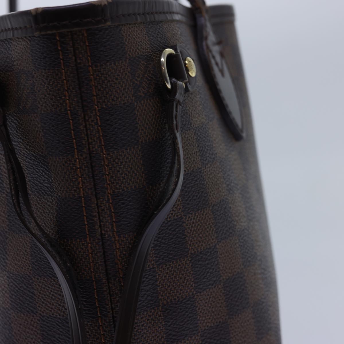 LOUIS VUITTON Damier Ebene Neverfull PM Tote Bag N51109 LV 54939