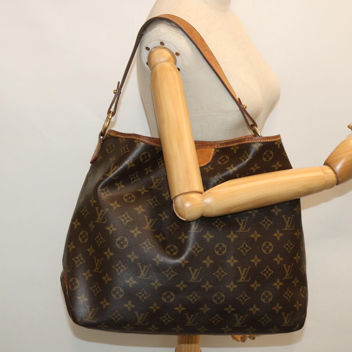LOUIS VUITTON Monogram Delightful MM Shoulder Bag M50156 LV 54949