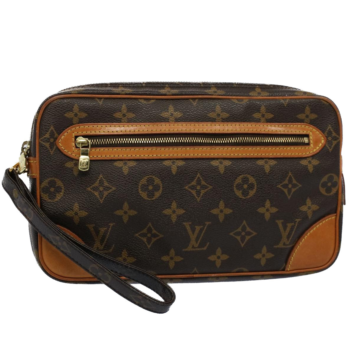 LOUIS VUITTON Monogram Marly Dragonne GM Clutch Bag M51825 LV 54981
