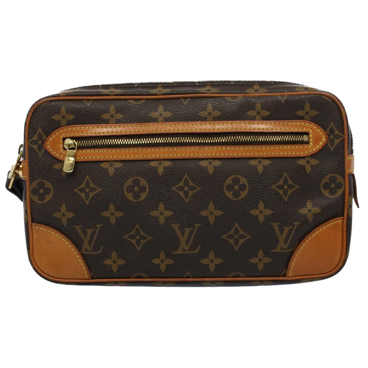 LOUIS VUITTON Monogram Marly Dragonne GM Clutch Bag M51825 LV 54981
