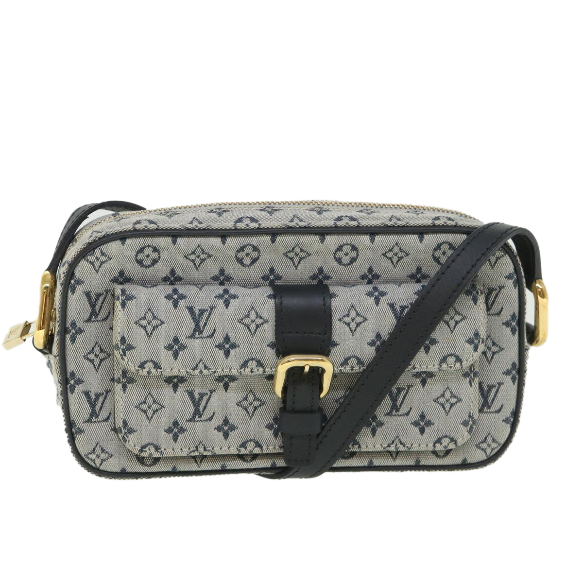 LOUIS VUITTON Monogram Mini Juliet MM Shoulder Bag Blue M92004 LV 54995