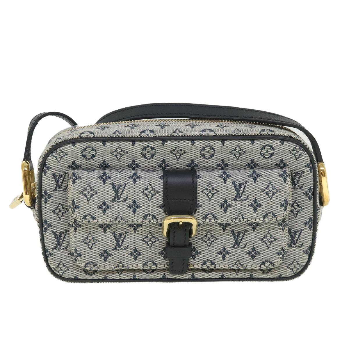 LOUIS VUITTON Monogram Mini Juliet MM Shoulder Bag Blue M92004 LV 54995