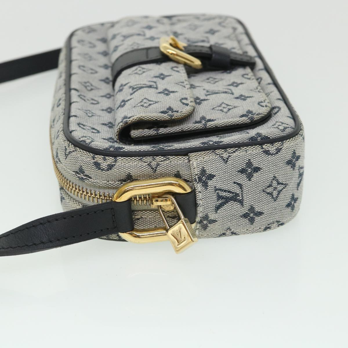 LOUIS VUITTON Monogram Mini Juliet MM Shoulder Bag Blue M92004 LV 54995