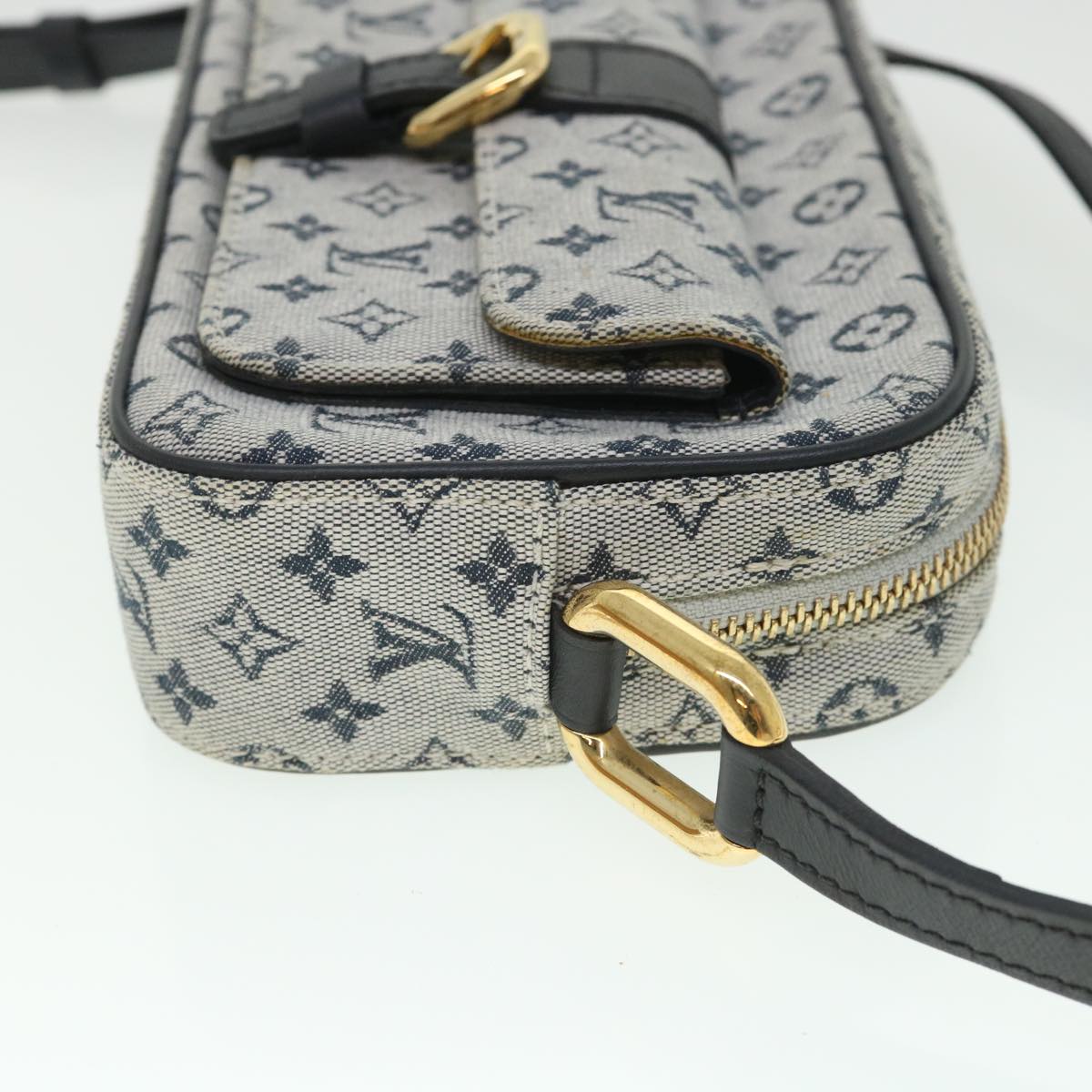 LOUIS VUITTON Monogram Mini Juliet MM Shoulder Bag Blue M92004 LV 54995