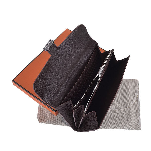 Luxury Hermes Wallet H6023 Ladies Wallet Coffee