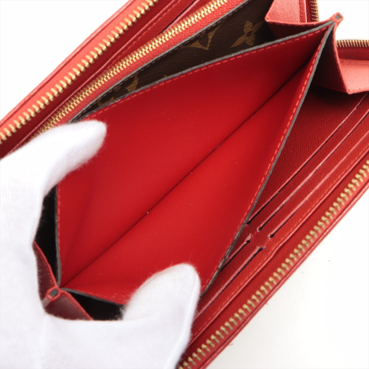 Louis Vuitton Monogram  Wallet M61854 Triple Round Zip Wallet