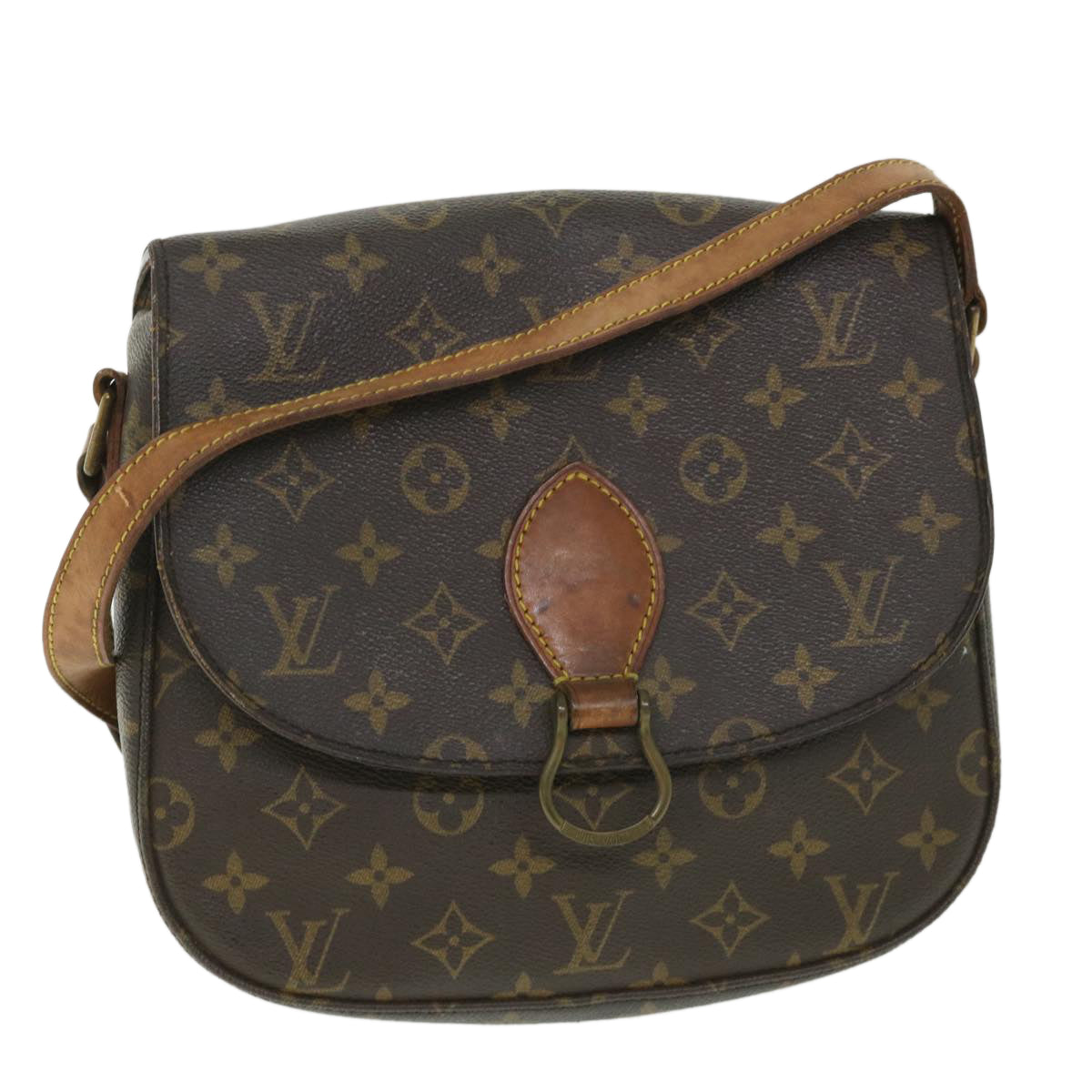 LOUIS VUITTON Monogram Saint Cloud GM Shoulder Bag M51242 LV 55030