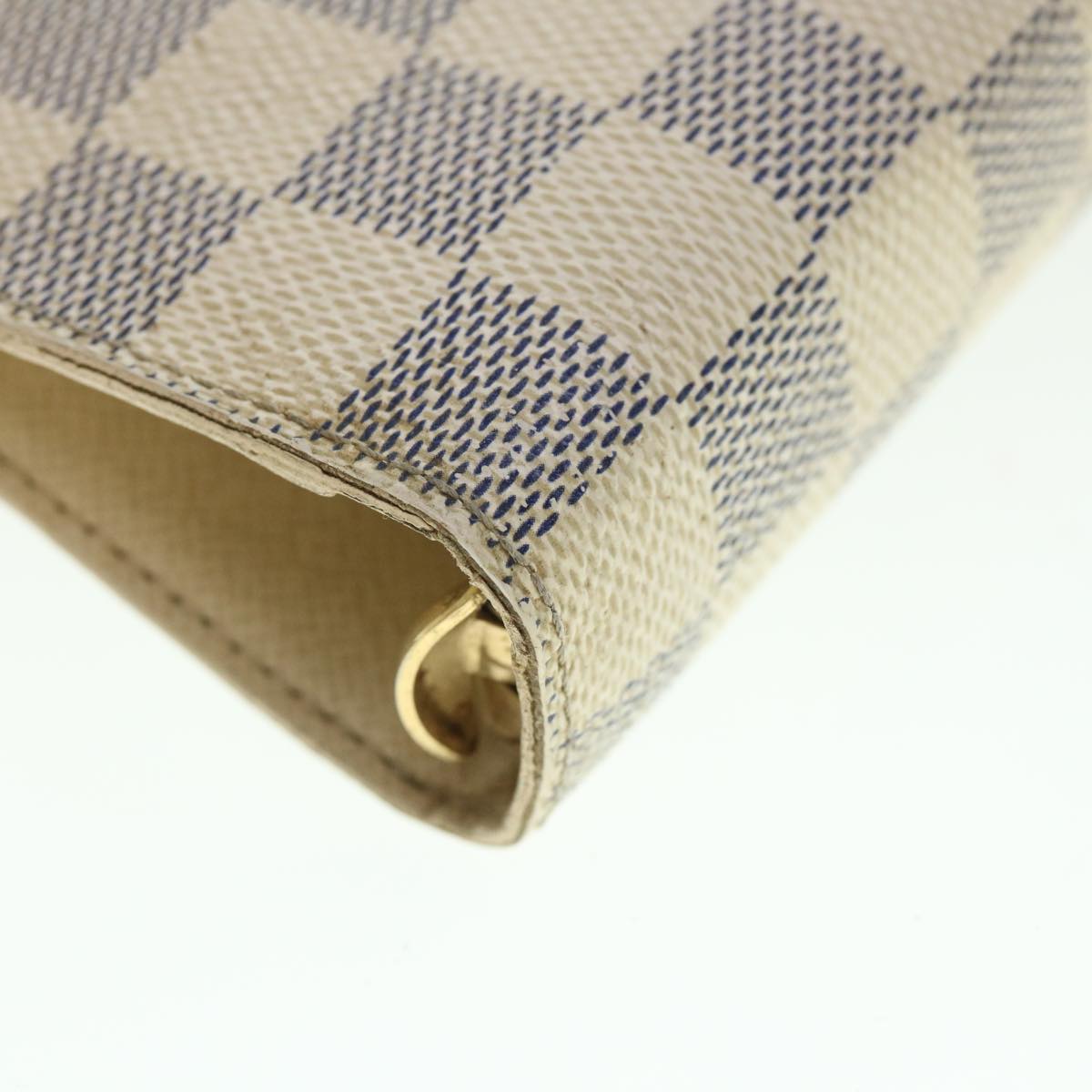 LOUIS VUITTON Damier Azur Agenda MM Day Planner Cover R20707 LV 55041
