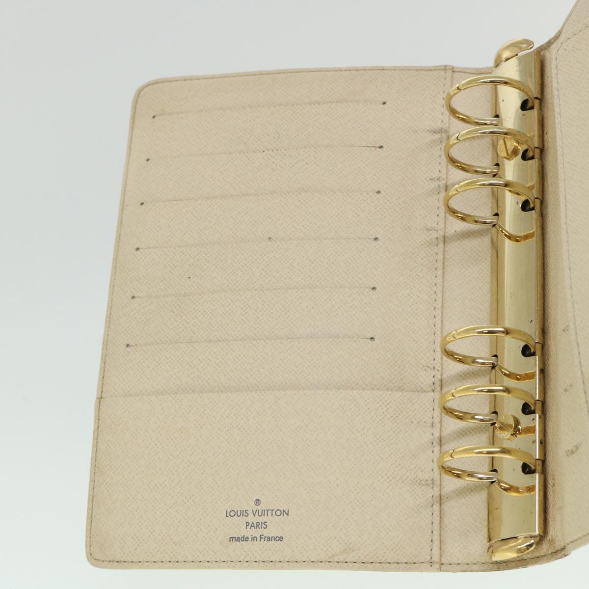 LOUIS VUITTON Damier Azur Agenda MM Day Planner Cover R20707 LV 55041