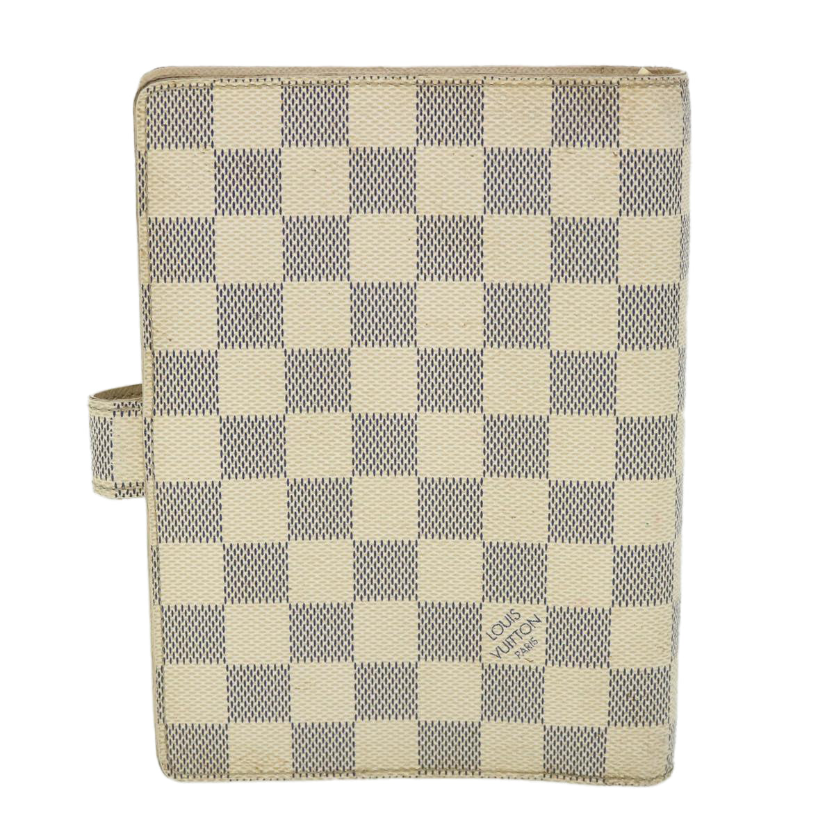 LOUIS VUITTON Damier Azur Agenda MM Day Planner Cover R20707 LV 55041