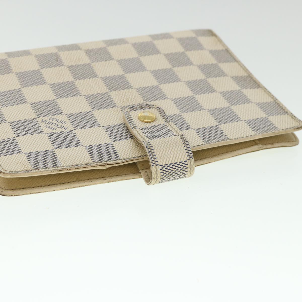 LOUIS VUITTON Damier Azur Agenda MM Day Planner Cover R20707 LV 55041